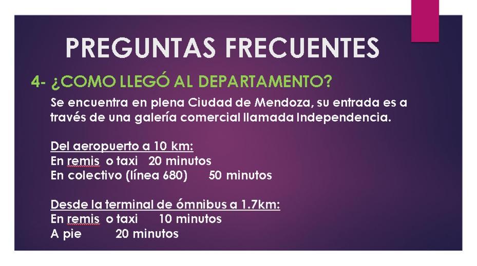 Departamento Centrico *
